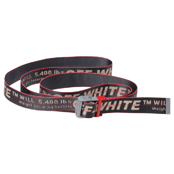 Pre-Owned Off-white Industrial Belt Anthracite/red | ModeSens