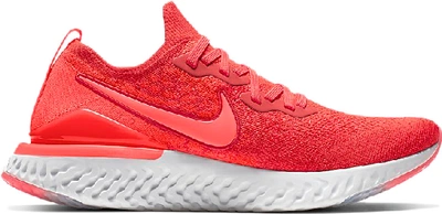 Shop Nike Epic React Flyknit 2 Chile Red In Chile Red Vast Grey Black Bright Crimson