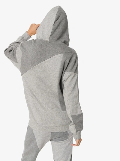 Shop Adidas By Danielle Cathari Two Tone Cotton Hoodie In Grey