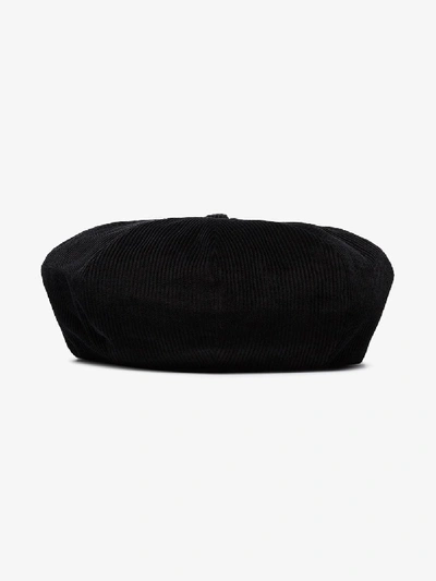 Shop Yohji Yamamoto Black Casket Corduroy Hat