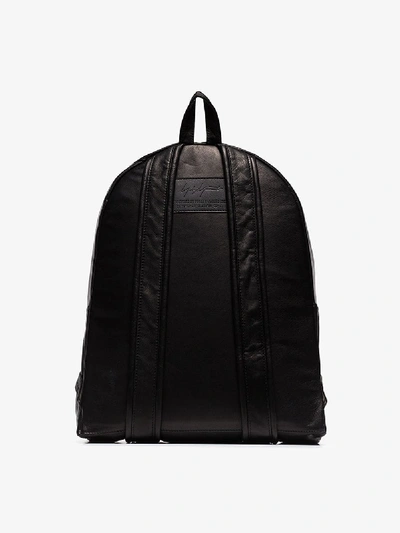 Shop Yohji Yamamoto Black Folded Detail Backpack