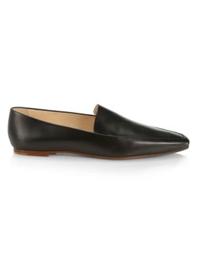 Shop The Row Women's Minimal Leather Loafers In Black