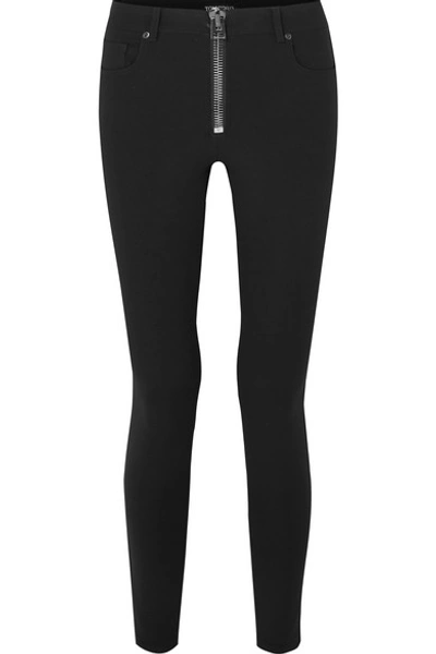 Shop Tom Ford Stretch-wool Skinny Pants In Black