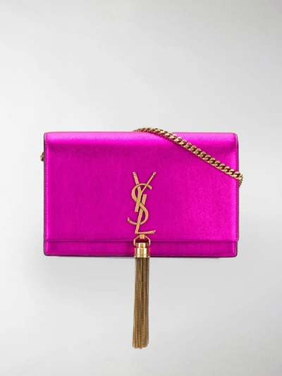Shop Saint Laurent Kate Tassel Mini Bag In Pink