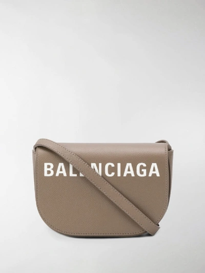 Shop Balenciaga Ville Day Crossbody Bag In Neutrals