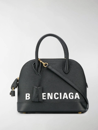 Shop Balenciaga Ville Top Handle S Bag In Black