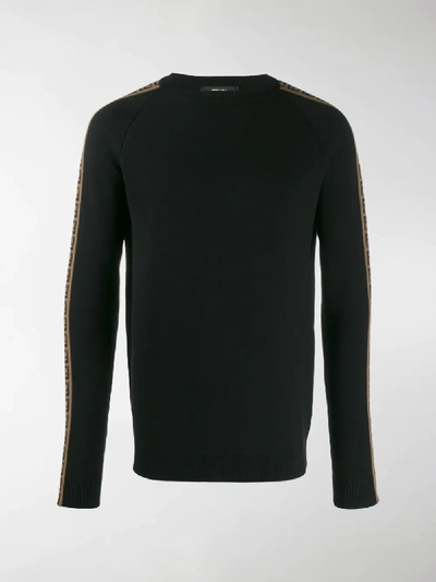 Shop Fendi Ff Logo Jumper In Black