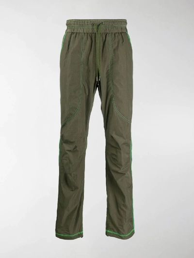 Shop John Elliott Nylon Trackpants In Green