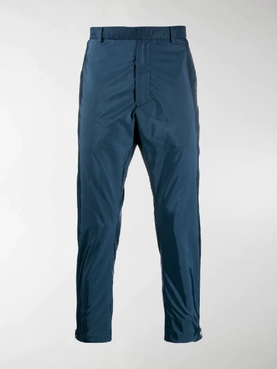 Shop Prada Lightweight Track Trousers In Blue