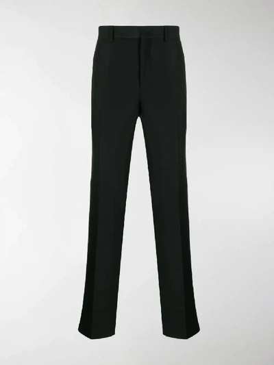 Shop Fendi Slim Fit Trousers In Black