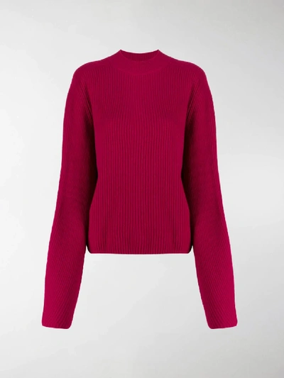 Shop Chloé Ribbed Knit Jumper In Pink