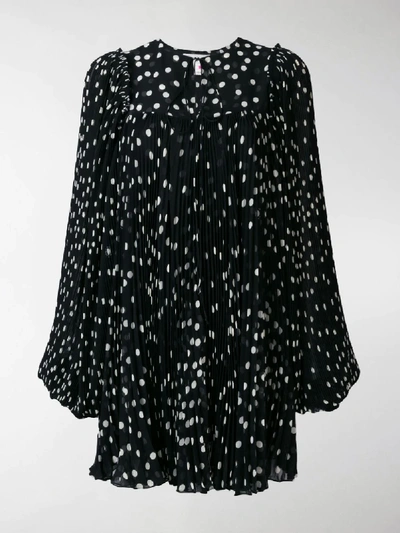 Shop Stella Mccartney Polka Dot Dress In Black