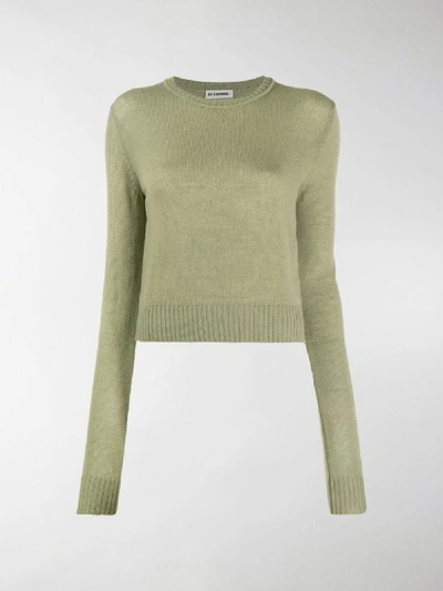 Shop Jil Sander Round Neck Jumper In Green