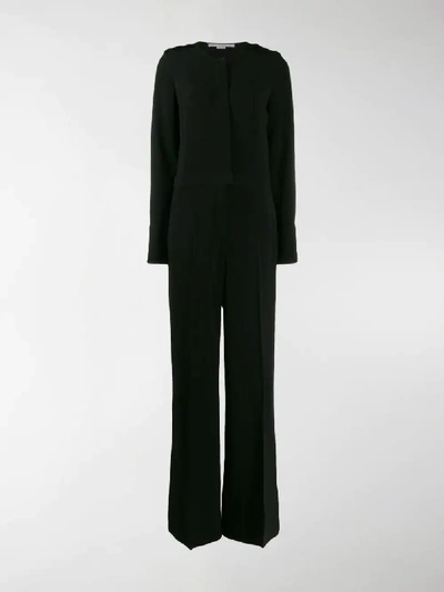 Shop Stella Mccartney Long-sleeved Jumpsuit In Black