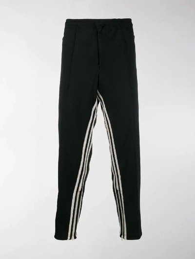 Shop Y-3 Striped Track Trousers In Black