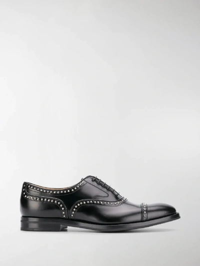 Shop Church's Anna Studded Brogues In Black