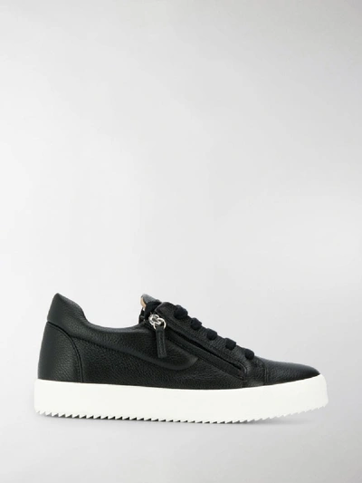 Shop Giuseppe Zanotti Fancy Low-top Sneakers In Black