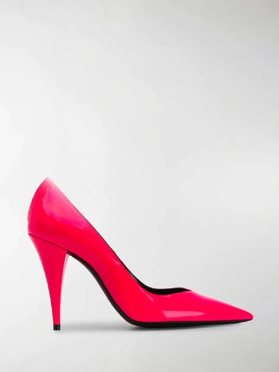 Shop Saint Laurent Kiki 100 Pumps In Pink