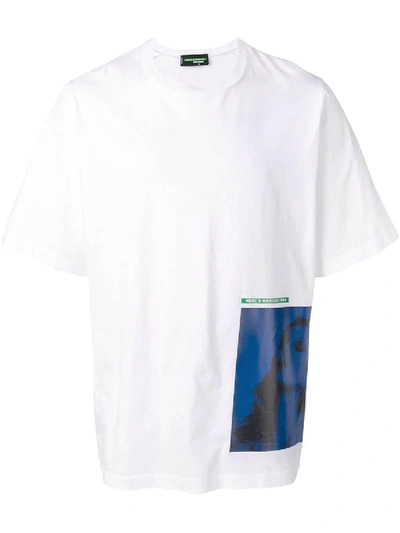 Shop Dsquared2 Mert & Marcus 1994 X  Graphic Print T-shirt In White