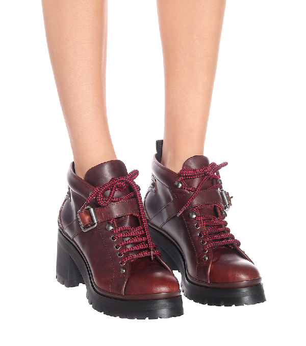 miu miu nevermind leather combat boots