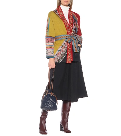 Shop Etro Wool-blend Cardigan In Multicoloured