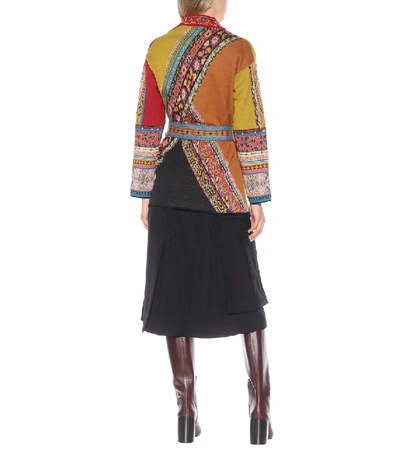 Shop Etro Wool-blend Cardigan In Multicoloured