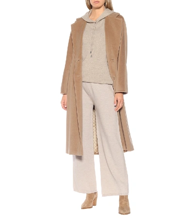 Shop Max Mara Leisure Sofocle Wool Pants In Beige