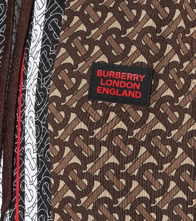 Shop Burberry Monogram Cotton Hoodie In Brown