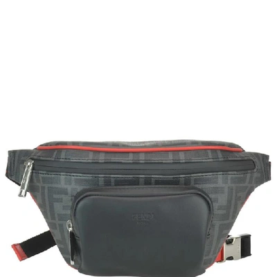 Shop Fendi Ff Monogram Belt Bag In Black