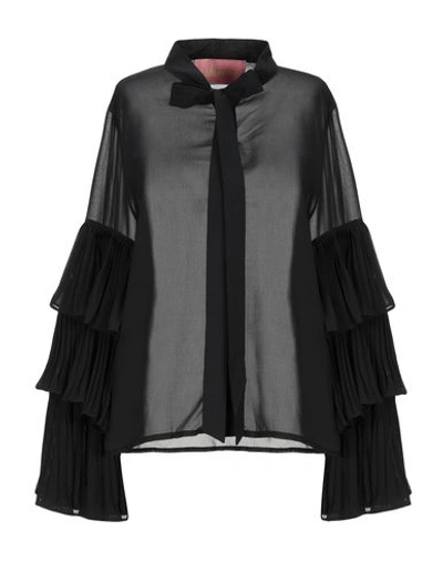 Shop Amuse Shirts & Blouses With Bow In Black