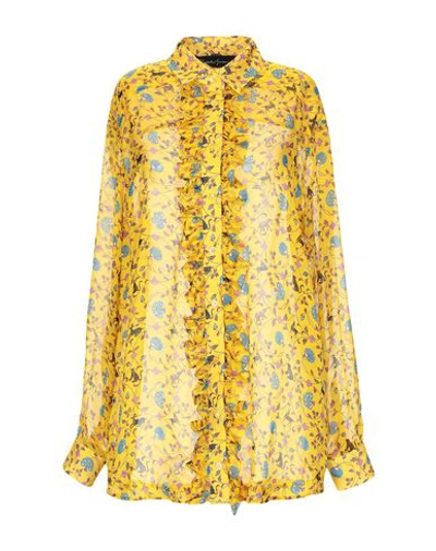 Shop Rossella Jardini Floral Shirts & Blouses In Yellow