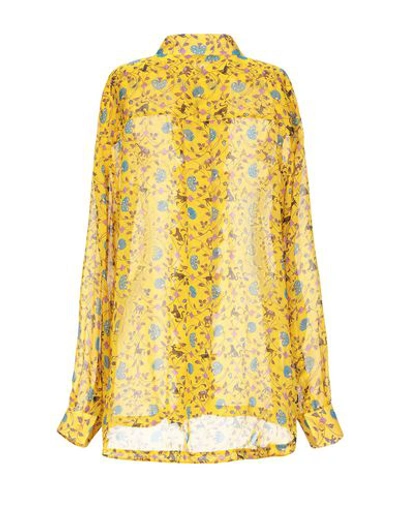 Shop Rossella Jardini Floral Shirts & Blouses In Yellow
