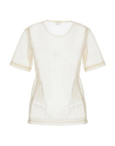 Shop Helmut Lang Blouse In Light Yellow