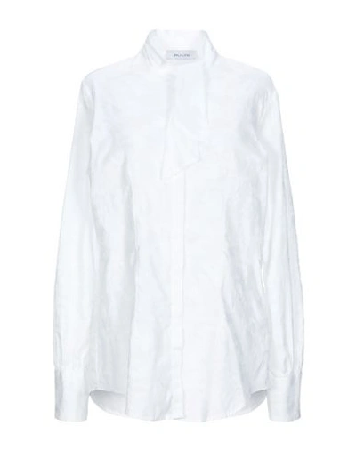 Shop Aglini Shirts & Blouses With Bow In White