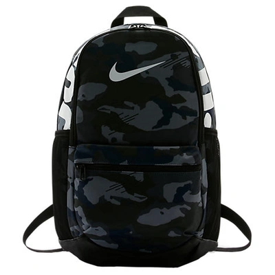 Shop Nike Brasilia Printed Training Backpack In Grey