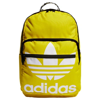 Shop Adidas Originals Trefoil Backpack In Yellow