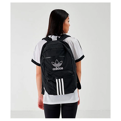 Shop Adidas Originals National 3-stripes Backpack In Black