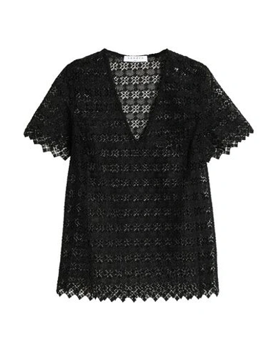 Shop Sandro Woman Blouse Black Size 2 Polyester