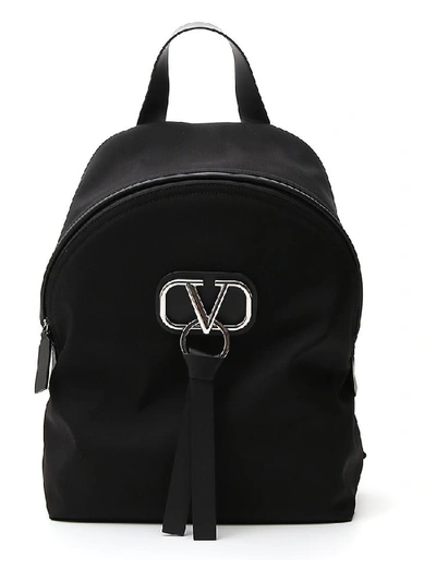 Shop Valentino Garavani Vring Backpack In Black