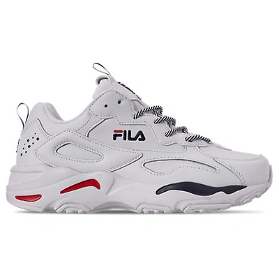 Shop Fila Men's Ray Tracer Casual Shoes In White