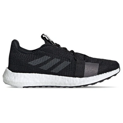 Shop Adidas Originals Women's Senseboost Go Running Shoes, Black - Size 11.0