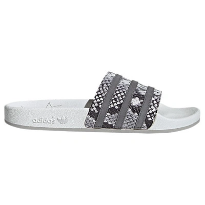 Shop Adidas Originals Adidas Men's Adilette Slide Sandals In White
