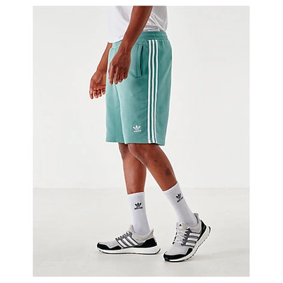 Shop Adidas Originals Adidas Men's Originals 3-stripes Shorts In Green