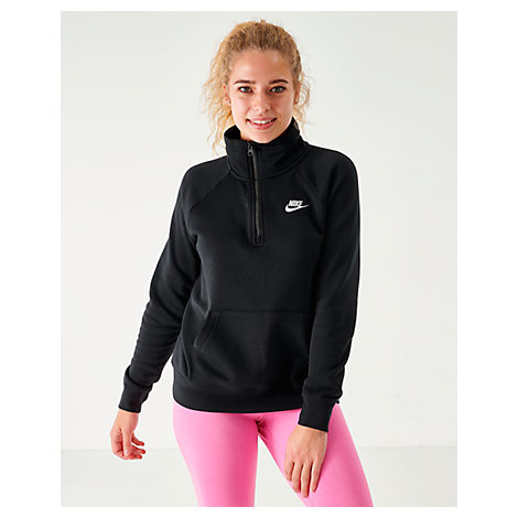 nike quarter zip fleece womens