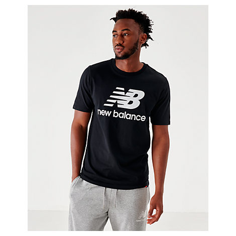 new balance essentials stacked logo tee