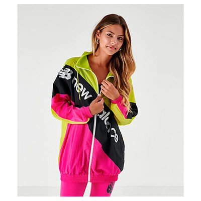 Shop New Balance Women's Optiks Windbreaker Jacket In Pink