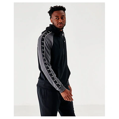 Shop Nike Men's Sportswear Swoosh Half-zip Hoodie In Black