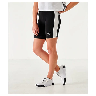 Shop Puma Women's Classics T7 Bike Shorts In Black