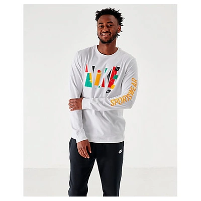 Nike Men's Sportswear Game Changer Long-sleeve T-shirt In White | ModeSens