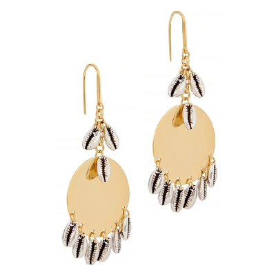 Shop Isabel Marant Amer Gold-tone Drop Earrings